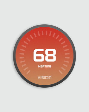 Black Orange Learning Thermostat